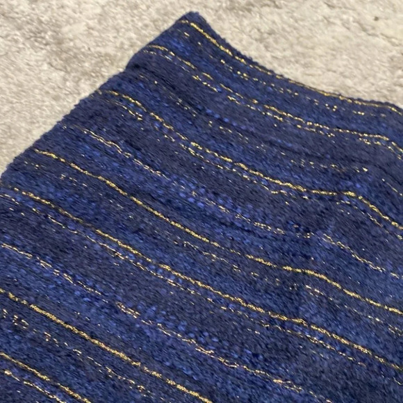 Blue and Gold The LOFT Mini Skirt - Picture 2 of 5